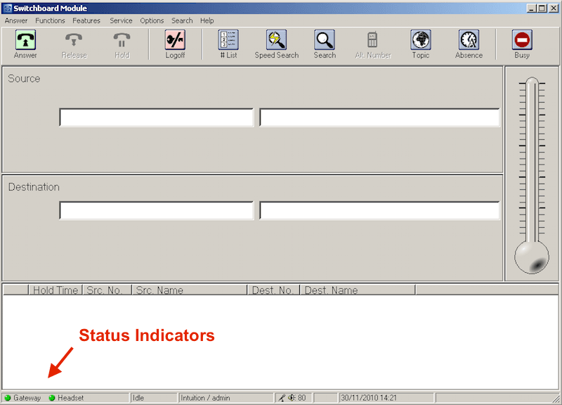 Intuition Gateway Status