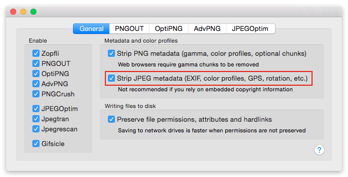 ImageOptim Preferences