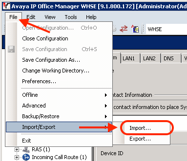 Import data