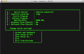 Minicom Configuration Options