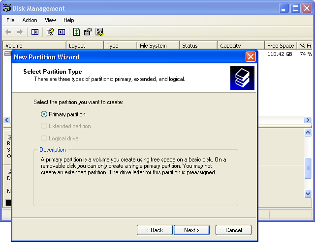 New Partition Wizard -1