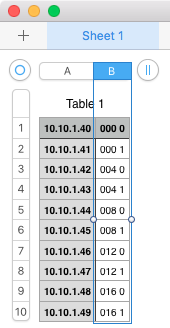 CSV in Numbers